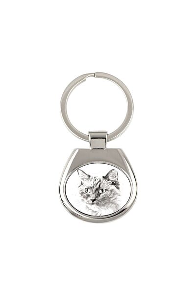 Art - Dog Breloc Pisică Ragdoll Art-Dog – Pandantiv Personalizat din Metal Ar...
