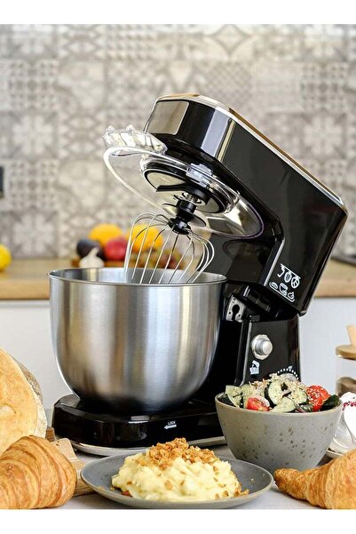Arabest 5L Stand Mixer, 6 Speed Electric Food Mixer with Whisk Dough Hook & F...