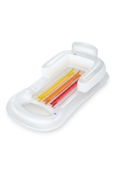 BESTWAY Şişme Sırt Dayanıklı Deniz Yatağı 150 x 77 x 50 cm Beyaz 43028B