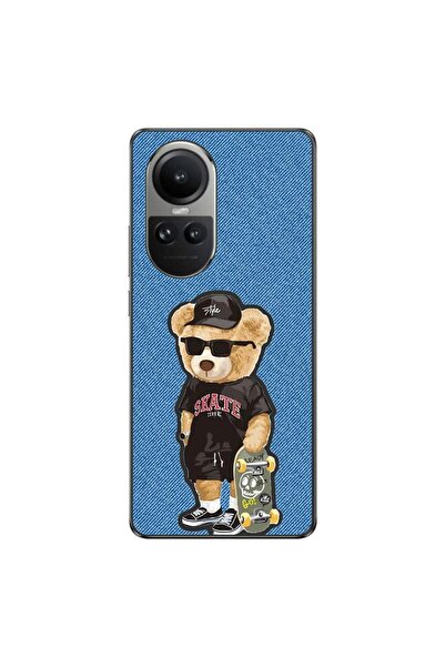 OEM Husa compatibila cu Oppo Reno10 5G Silicon Gel Tpu Model Bear Skate Fashion