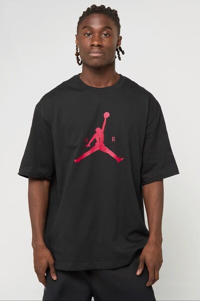 Nike Tricou bărbătesc Jordan Jumpman SS HBR din bumbac cu imprimeu grafic, negru