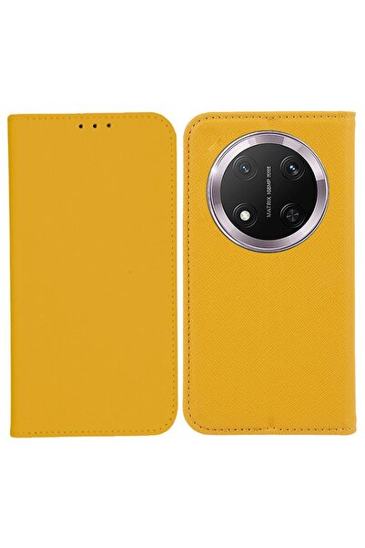 sscase Cross Texture Θήκη Βιβλίο Yellow (Honor Magic7 Lite 5G)