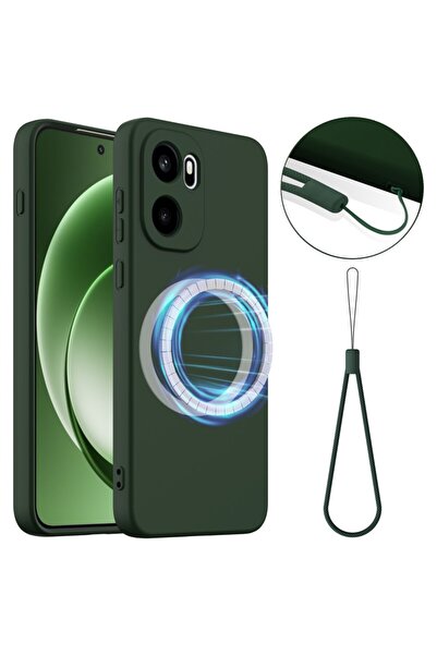 sscase MagSafe Solid Color Θήκη Σιλικόνης Dark Green (OnePlus 15R 5G)