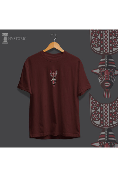 Hystoric Wear African Mask Printed Oversize T-Shirt
