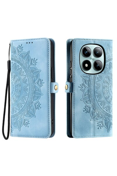 sscase Mandala Flower Θήκη Πορτοφόλι Sky Blue (Xiaomi Redmi Note 15 Pro Plus ...