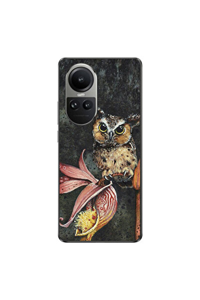 OEM Husa compatibila cu Oppo Reno10 5G Silicon Gel Tpu Model Owl Painted