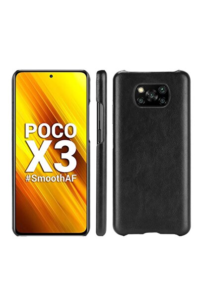 sscase Shockproof Litchi Texture Σκληρή θήκη Black (Xiaomi Poco X3 NFC/X3 Pro)