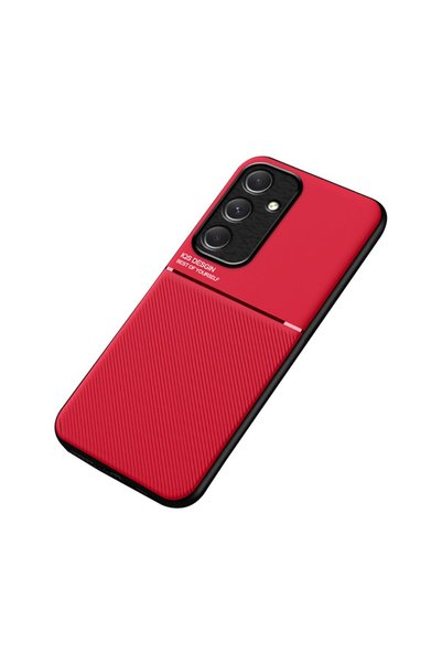 sscase Lines Imprinted Σκληρή Θήκη Red (Samsung Galaxy A55 5G)