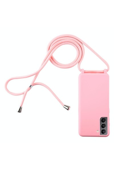 sscase Candy Color Θήκη Σιλικόνης TPU με Λουράκι Pink (Samsung Galaxy S21 5G)