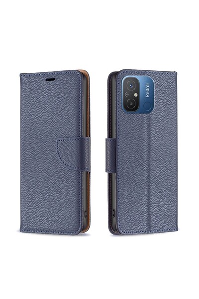 sscase Pure Color Θήκη Πορτοφόλι Blue (Xiaomi Redmi 12C)