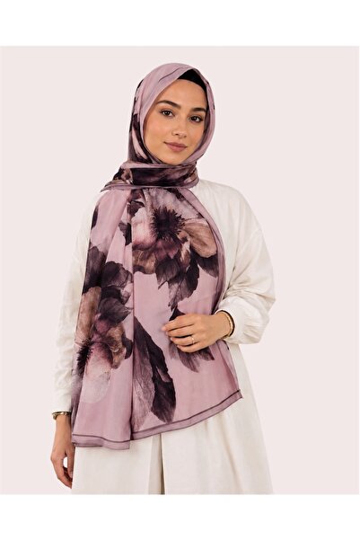 Rosavie Desen Soft Şal - Pembe