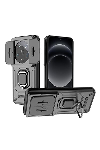 sscase Sliding Camshield Σκληρή Θήκη με Δαχτυλίδι Black (Xiaomi 14 Ultra 5G)