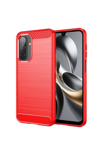 sscase Carbon Fiber Θήκη Σιλικόνης Red (Samsung Galaxy A17 4G / 5G)