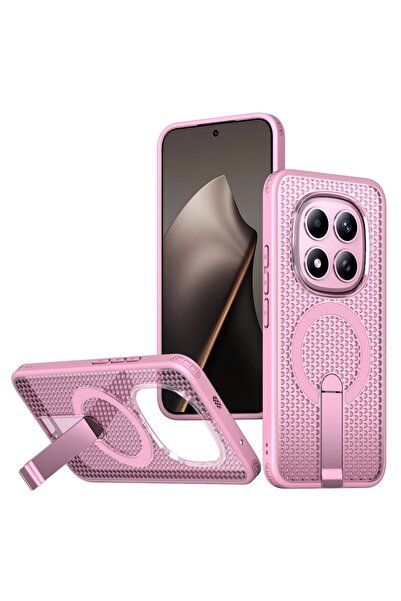 sscase Grid Magsafe Σκληρή Θήκη με Stand Pink (Xiaomi Redmi Note 15 Pro 5G)