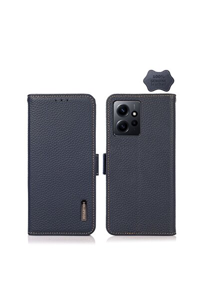 sscase Side-Magnetic Δερμάτινη Θήκη Πορτοφόλι Blue (Xiaomi Redmi Note 12 4G)