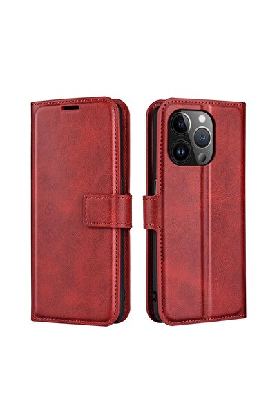 sscase Square Closure Θήκη Πορτοφόλι Red (Apple iPhone 15 Pro)