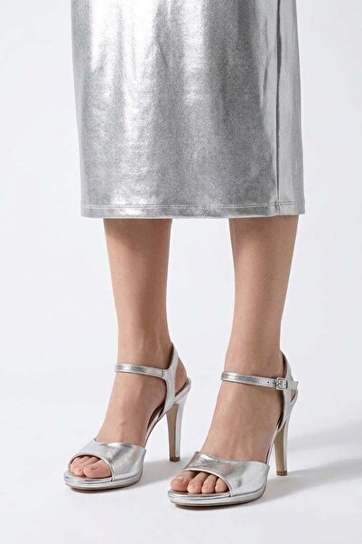 Ayakkabı Fuarı Elit Zyn4144 Women's Classic Heeled Shoes Silver