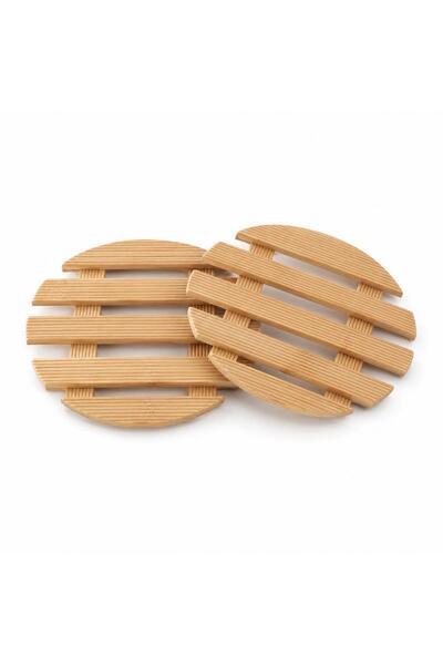 Mooniva Set of bamboo heat-resistant holders for kitchen and serving, counter...