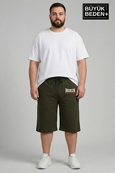 Superlife Big Size Men's 3Xl-6Xl Relaxed Fit Pocket Brooklyn 1970 Printed Com...