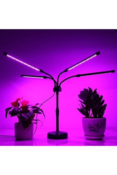 DAMUR Lampă UV pentru creșterea plantelor, USB, 20W, 4 capete, 96 LED-uri, 9 ...