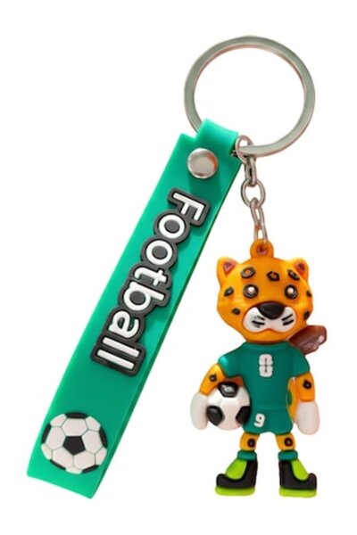 DAMUR Breloc, Model Leopard, Mascotă de fotbal, Cupa Mondială, Accesoriu pent...