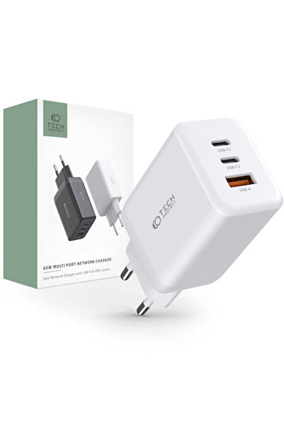 Tech-Protect Φορτιστής Χωρίς Καλώδιο με Θύρα USB-A και 2 Θύρες USB-C, Παροχή ...
