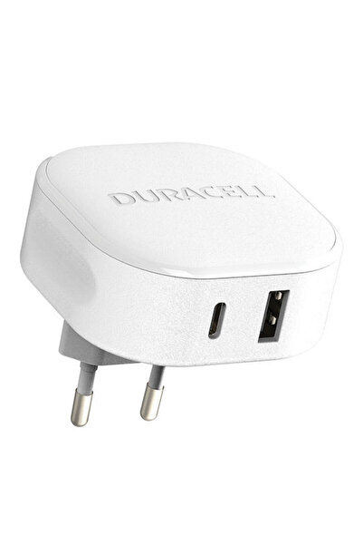 Duracell Φορτιστής Χωρίς Καλώδιο με Θύρα USB-A και Θύρα USB-C, Παροχή Ισχύος ...
