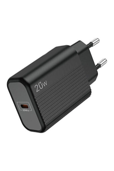 Lamtech Ασύρματος Φορτιστής με Θύρα USB-C, Ισχύς 20W, Μαύρο (LAM112716)