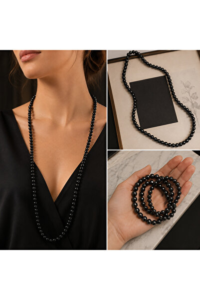 best bioenerji taş terapi Hematite Natural Stone Necklace |   Certified Natur...