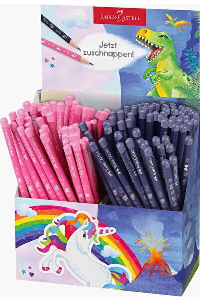 Faber Castell Display 144 pcs graphite pencil unicorns and dinosaurs FABER-CA...