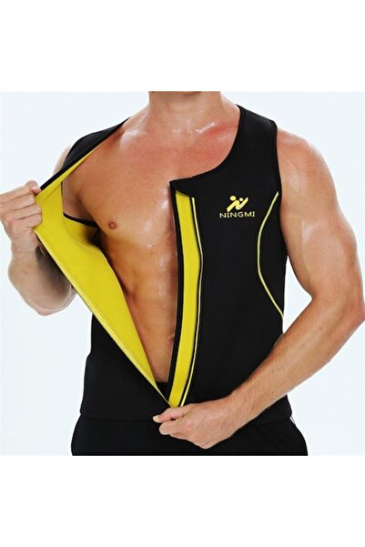 SlimBody - Fitness Vest for Weight Loss, Men, Black, Neoprene, S
