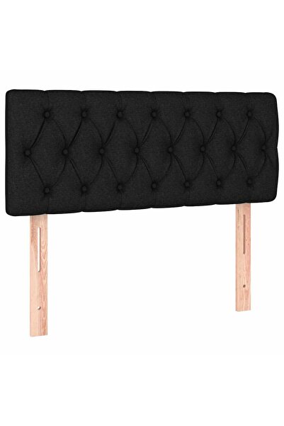 vidaxl Tăblie de pat, negru, 100x7x78/88 cm, textil