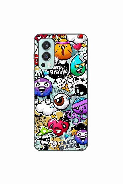 OEM Husa compatibila cu OnePlus Nord 2 Silicon Gel Tpu Model Pop Art Graffiti