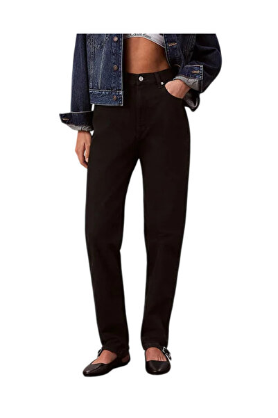Calvin Klein Γυναικείο Mom Τζιν Μαύρο LV047D843G-TWM