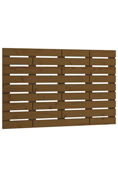 vidaxl Wall-mounted headboard, honey brown, 81x3x63 cm, pine wood