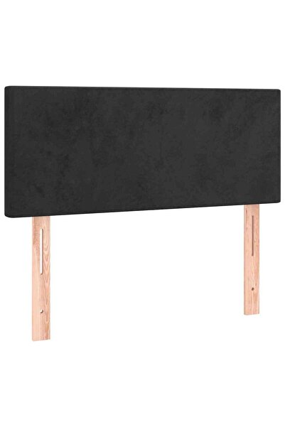 vidaxl Tăblie de pat, negru, 100x5x78/88 cm, catifea