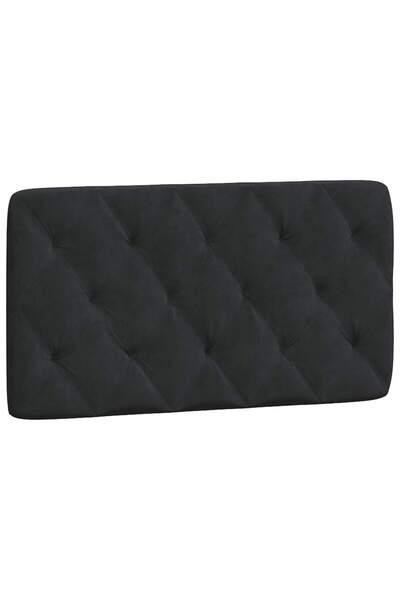 vidaxl Headboard Pillow , black, 100 cm, Velvet