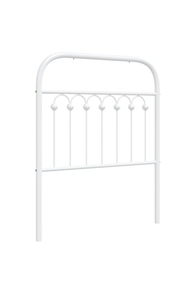 vidaxl Metal replacement headboard, white, 75 cm