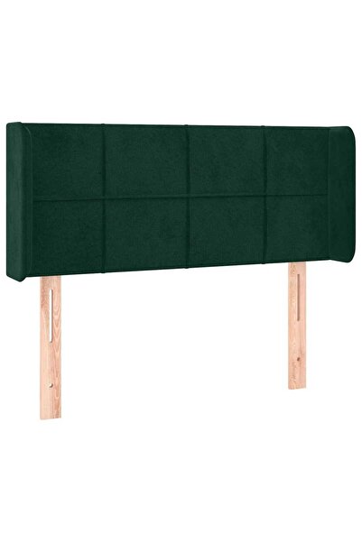 vidaxl Dark green winged headboard 93x16x78/88 cm Velvet