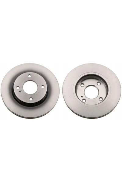 OEM Set 2 discuri frana DF6399, TRW, Argintiu
