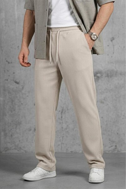 Oksit Hel 9030 Elastic Waist and Lycra Flexible Knitted Jogger Pants with Laces