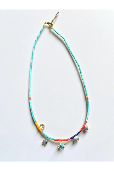 Bozhi Necklace Glass Beads Elegant Gift