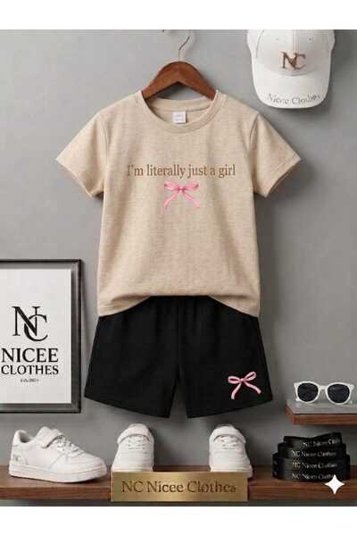 NC Nicee Clothes Tricou și pantaloni scurți de vară pentru copii, unisex (cu ...