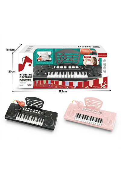 PlayFun Jucărie Orga Muzicală Jucărie 37 Clape, Fu Sunete Muzicale Interactiv...