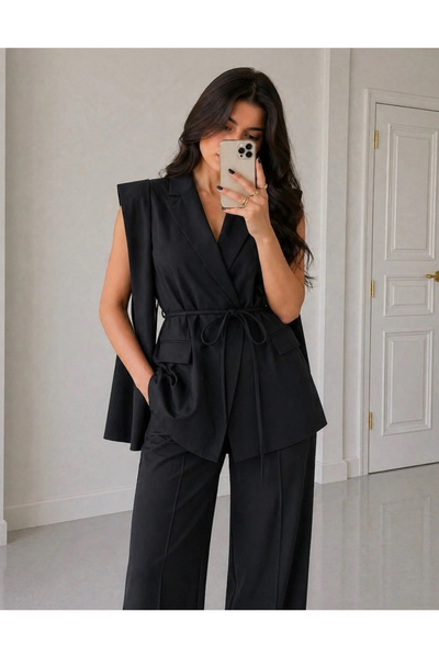 Ekim Store Tie-Up Vest Trousers Blazer Suit