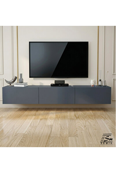 SEMİH MOBİLYA Modern MDF Duvara Monte 160 cm TV Ünitesi – Fonksiyonel ve Zari...