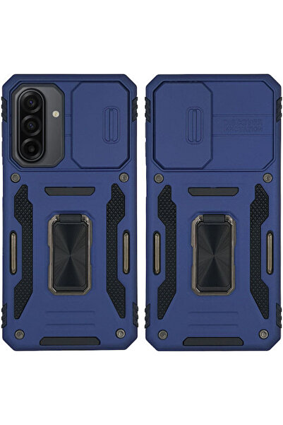 Other Θήκη Ring Armor Camshield Sonique Samsung Galaxy A17 4G Galaxy A17 5G Μπλε