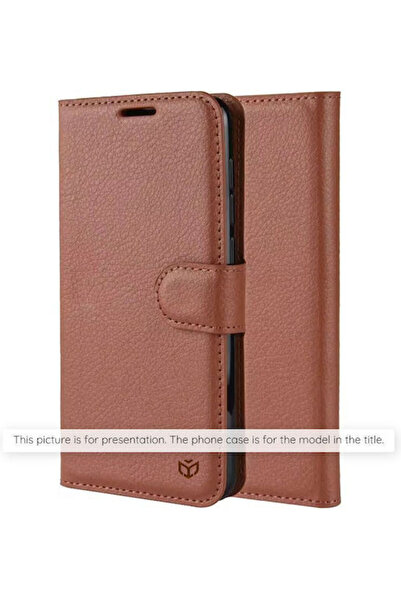 Techsuit Θήκη Folio Δερμάτινη / Σιλικόνης Καφέ (Redmi Note 15)