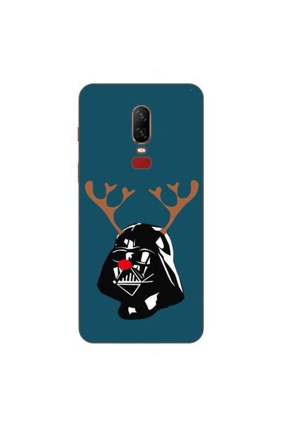 OEM Husa compatibila cu OnePlus 6 Silicon Gel Tpu Model Craciun Darth Vader Ren