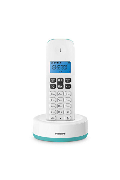Philips D1611T/GRS Τυρκουάζ (Ελληνικό Μενού) Ασύρματο τηλέφωνο με ανοιχτή ακρ...